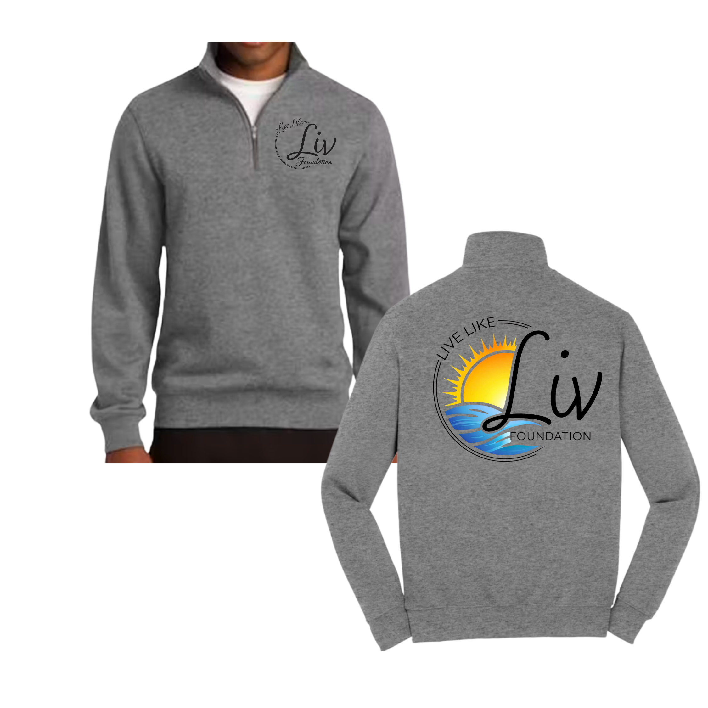 LiveLikeLiv UNISEX 1/4 Zip Sweatshirt - SportTek