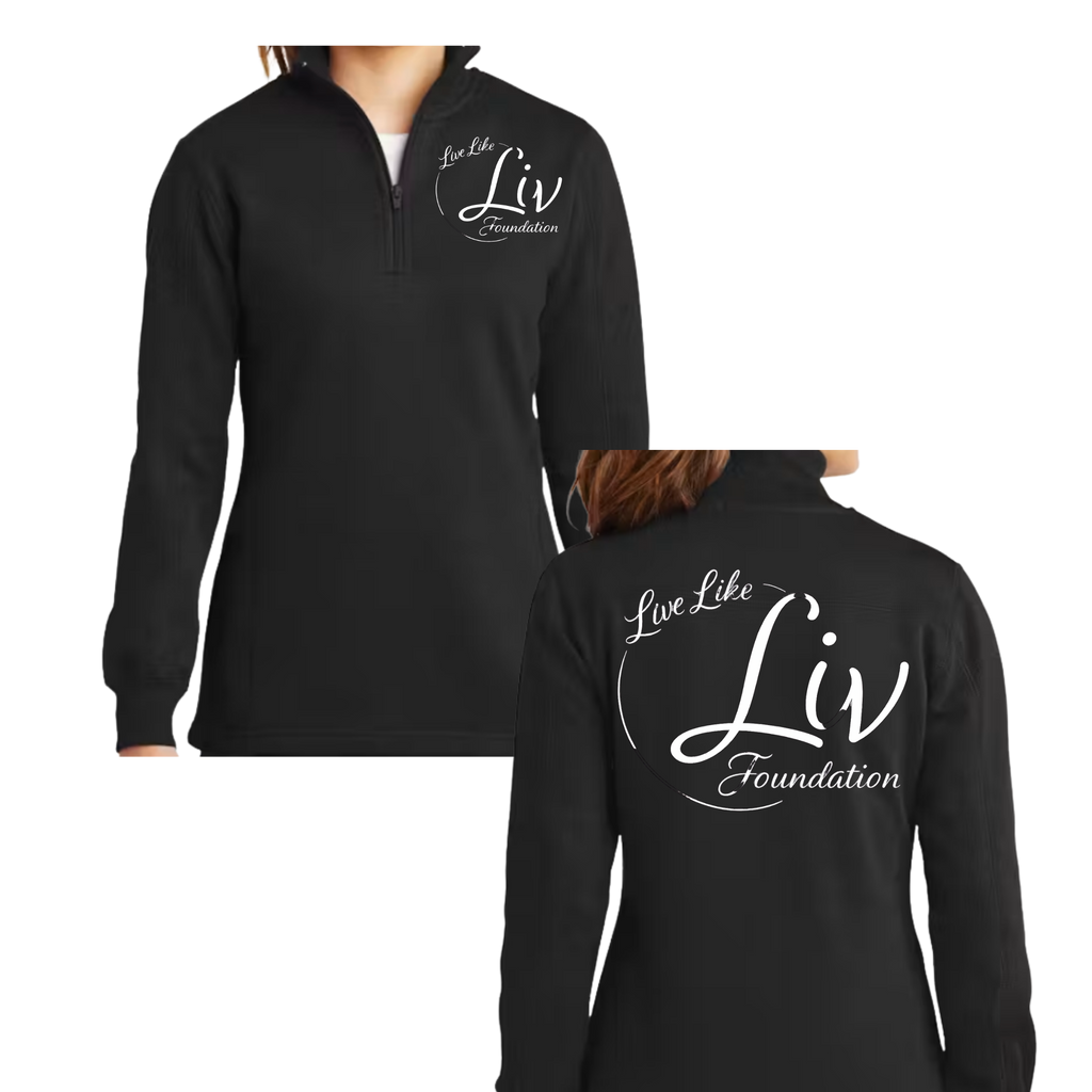 LiveLikeLiv Ladies 1/4 Zip Sweatshirt - SportTek