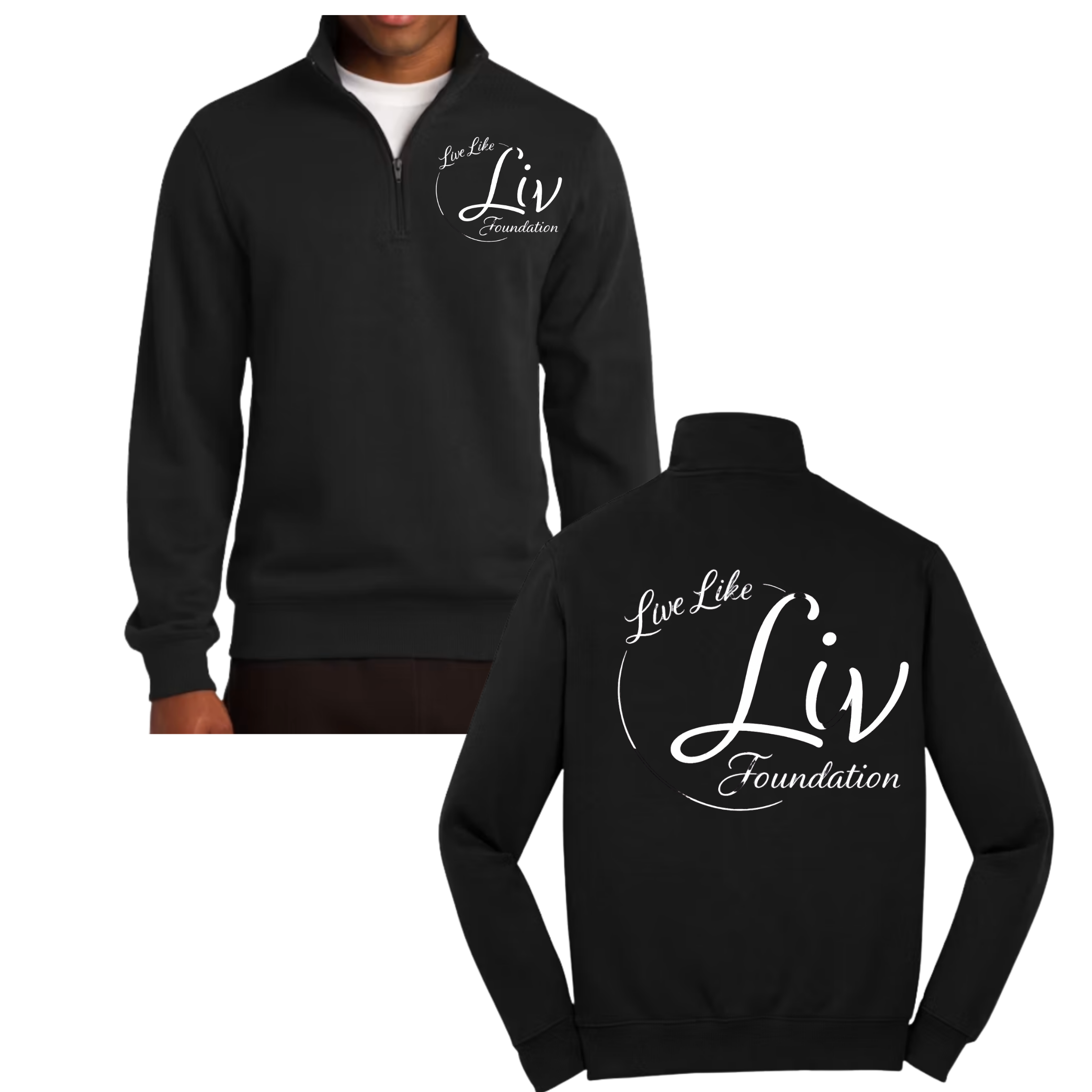 LiveLikeLiv UNISEX 1/4 Zip Sweatshirt - SportTek