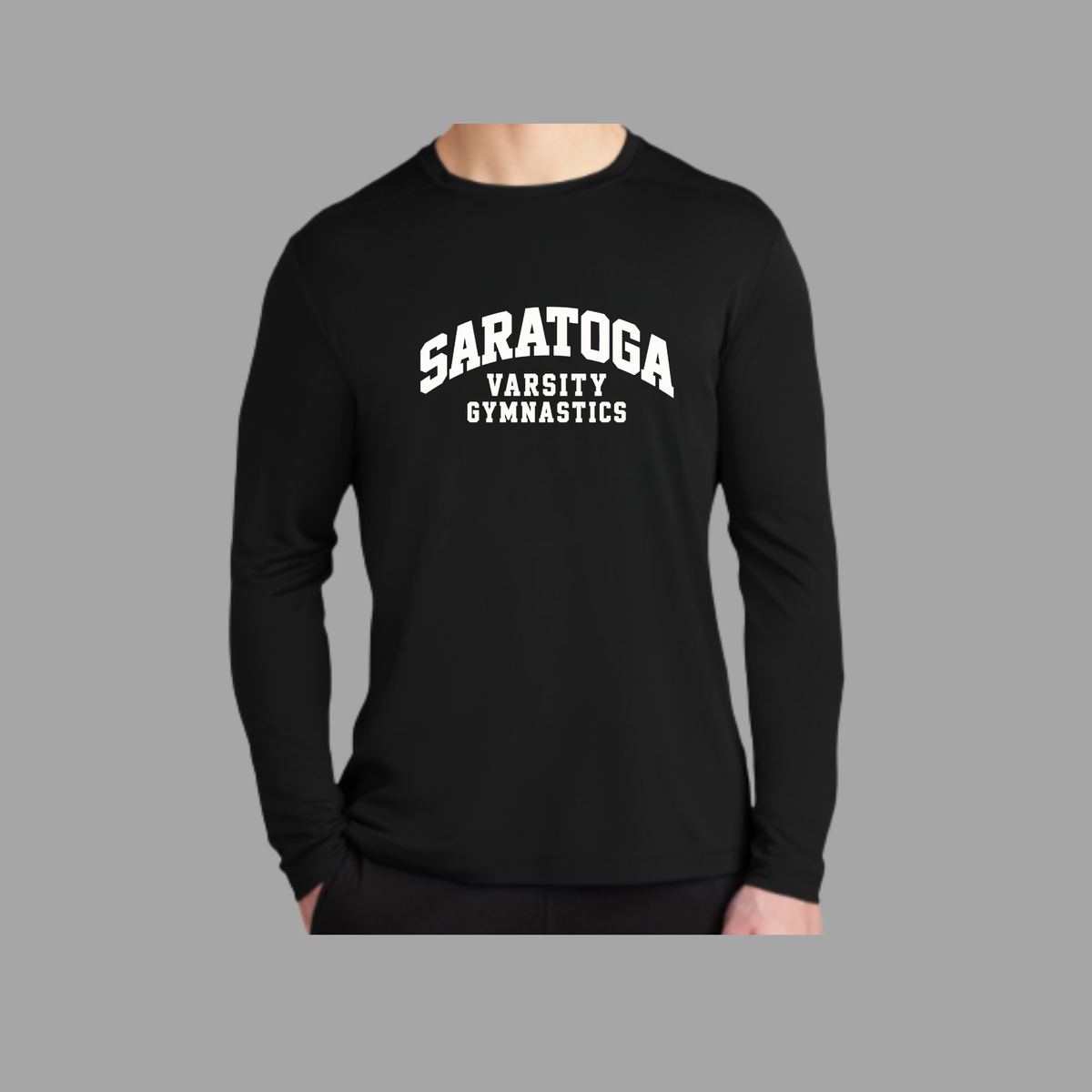 Saratoga Gymnastics Posi - UV Pro Long Sleeve Shirt (dri-fit)- SportTek
