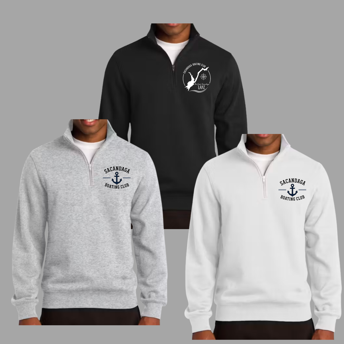 Sacandaga Boating Club UNISEX 1/4 Zip Sweatshirt - SportTek