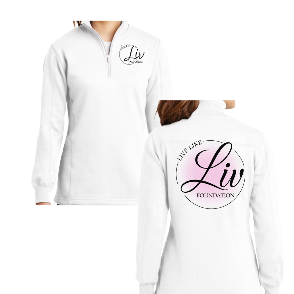 LiveLikeLiv Ladies 1/4 Zip Sweatshirt - SportTek