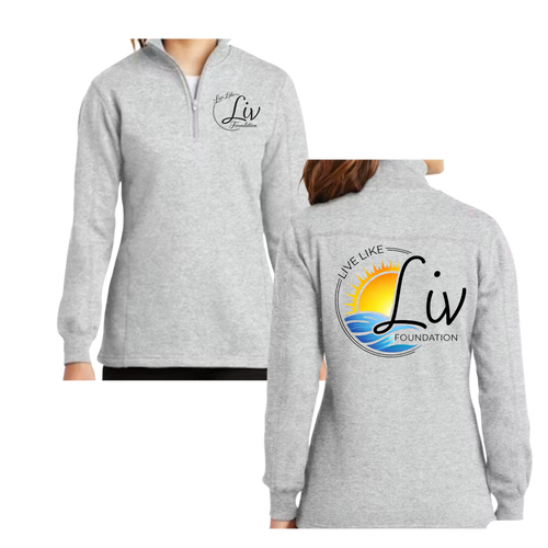 LiveLikeLiv Ladies 1/4 Zip Sweatshirt - SportTek