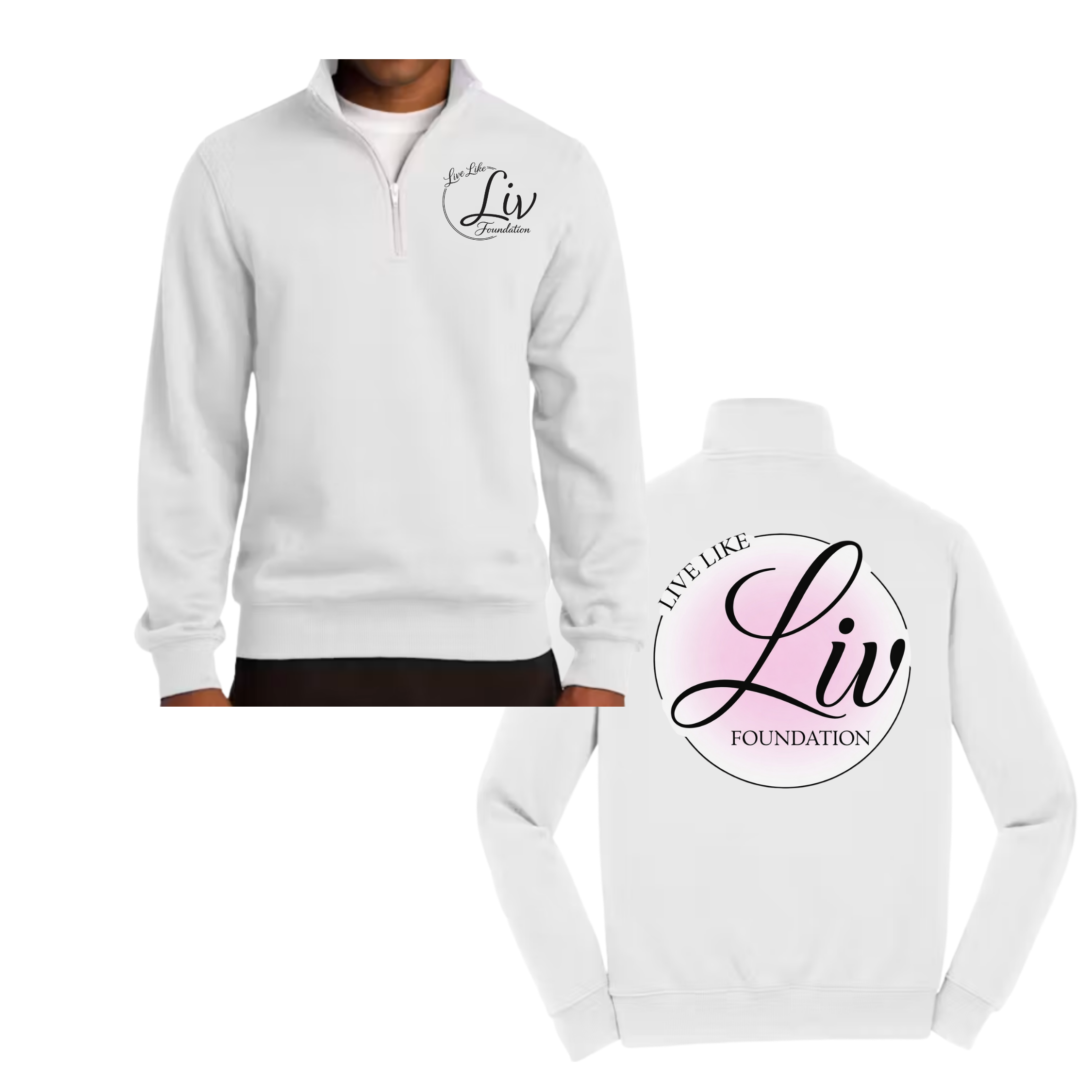 LiveLikeLiv UNISEX 1/4 Zip Sweatshirt - SportTek
