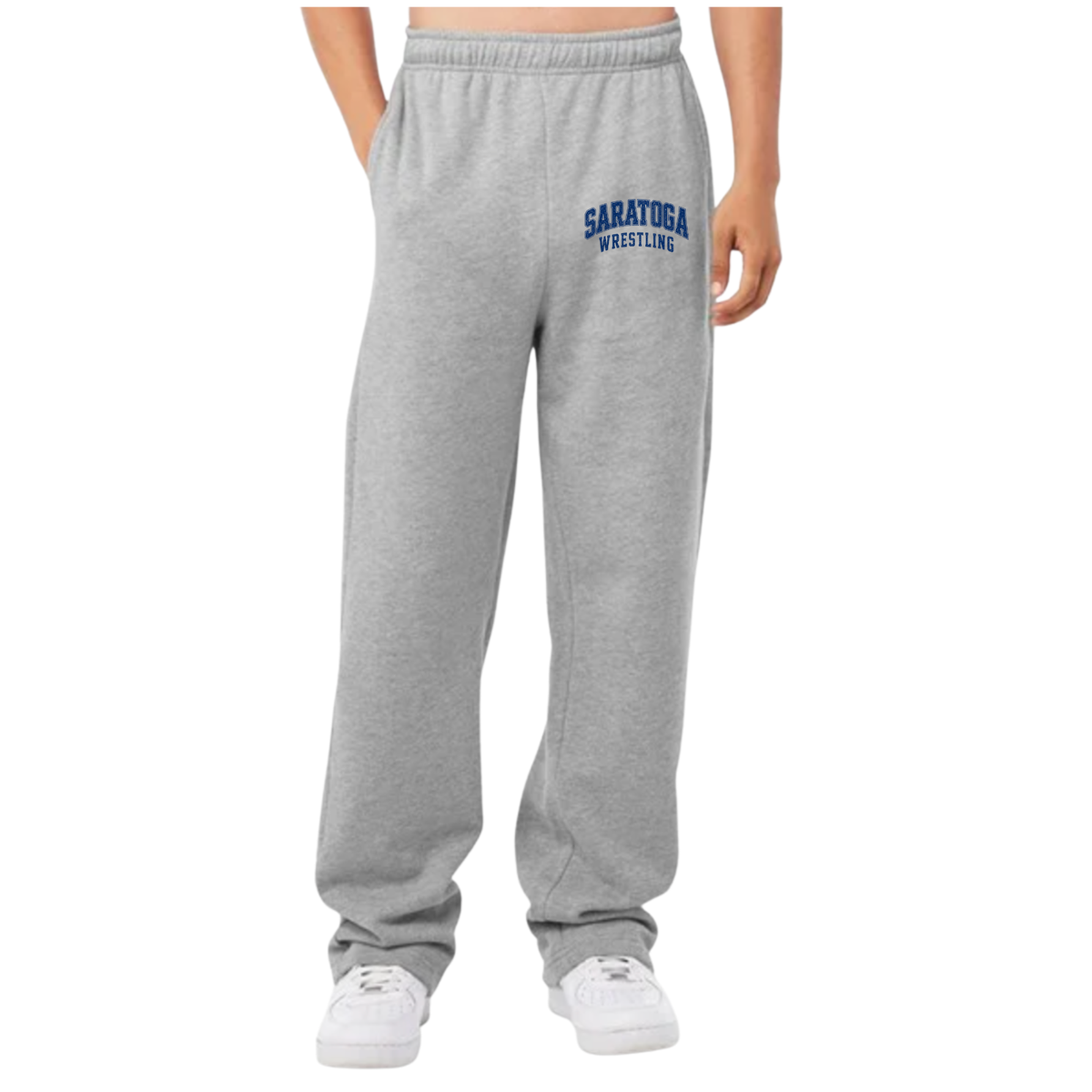 Saratoga Wrestling- Unisex Open Bottom  Sweatpants - Bella + Canvas