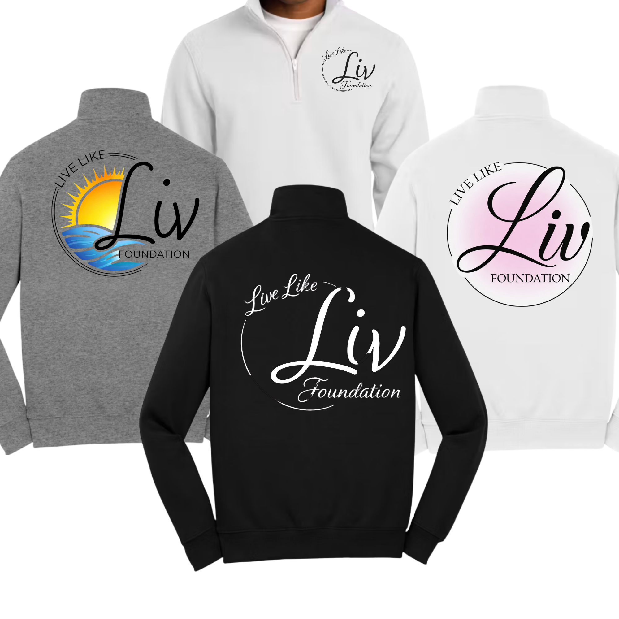 LiveLikeLiv UNISEX 1/4 Zip Sweatshirt - SportTek