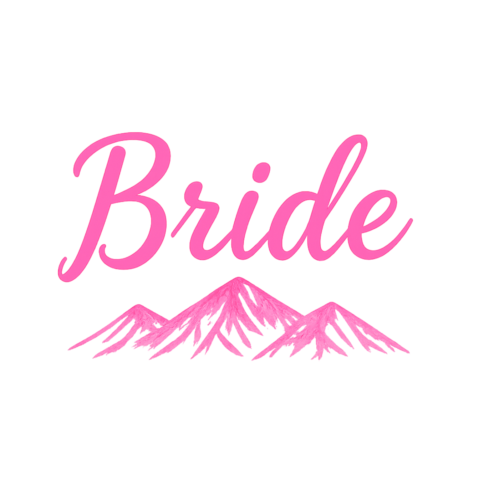 Mountains and Martinis Bachelorette shirts - Bride Version